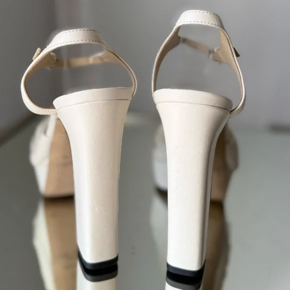 Jimmy Choo Heloise 120MM Leather Platform Sandals $995 39 - Picture 9 of 16